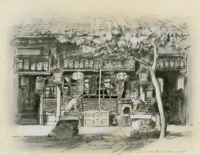 एक मंदिर में प्रवेश द्वारा मोर्टिमर लुडिंगटन मेनप्स
